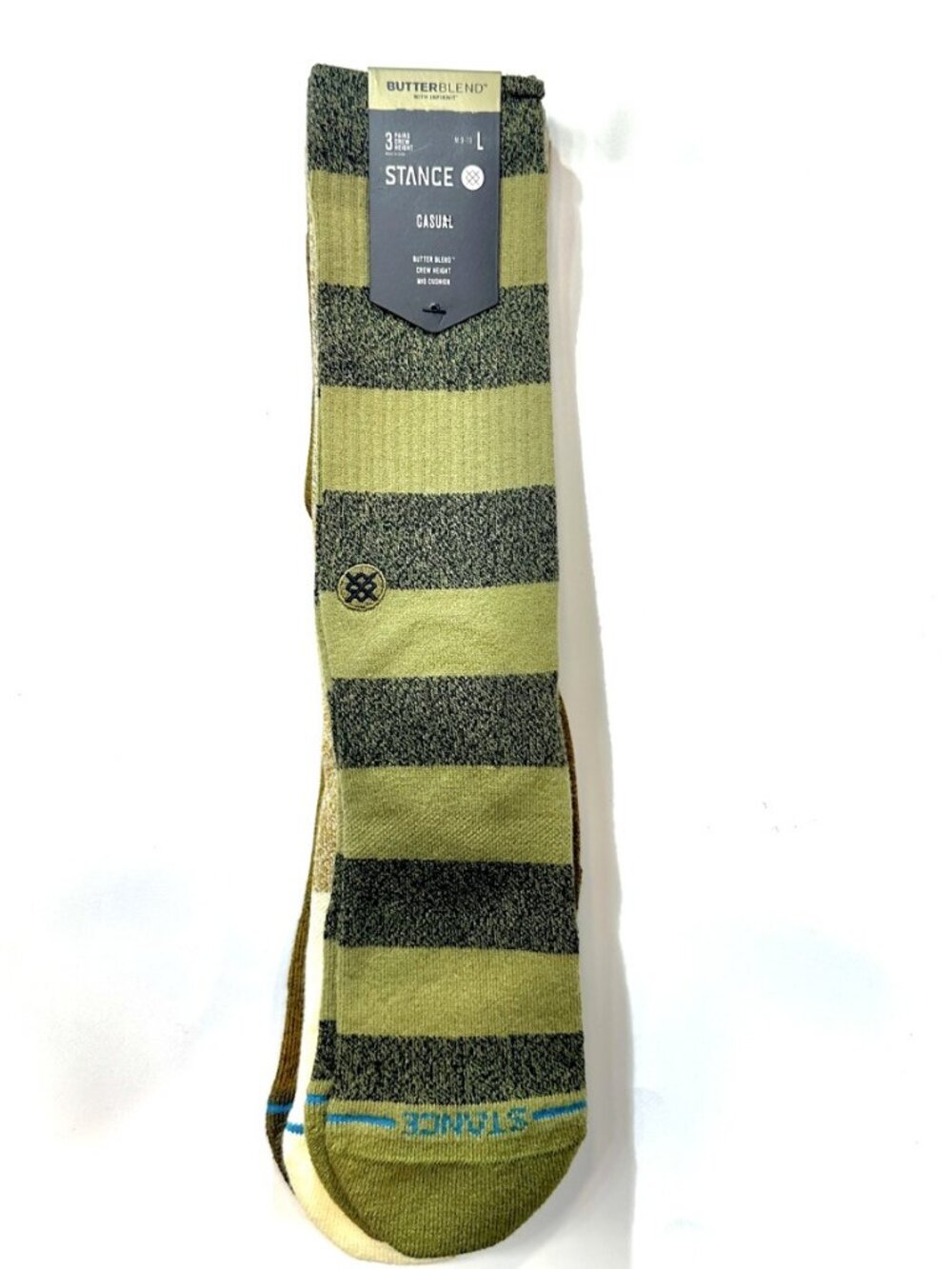 Stance Butter Blend Casual Crew Socks 3-Pack Men's L New With Tags